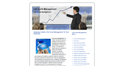 Desktop Screenshot of life-cyclemanagement.com