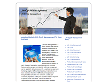 Tablet Screenshot of life-cyclemanagement.com